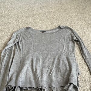 Chelsea28 Heather Gray Long Sleeve Top